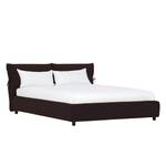 Gestoffeerd bed Fanna Stof Linea: Bruin - 160 x 200cm - Wenge