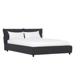 Gestoffeerd bed Fanna Stof Linea: Antraciet - 180 x 200cm - Wenge