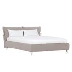 Gestoffeerd bed Fanna Stof Pamea: Beige - 180 x 200cm - Roestvrij staal