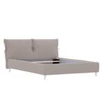 Gestoffeerd bed Fanna Stof Pamea: Beige - 180 x 200cm - Roestvrij staal