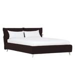 Gestoffeerd bed Fanna Stof Linea: Bruin - 180 x 200cm - Roestvrij staal