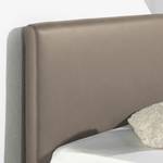 Gestoffeerd bed Gladaberg kunstleer - Taupe - 100 x 200cm