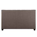 Gestoffeerd bed Grand geweven stof - Stof Frea: Grijs-Bruin II - 140 x 200cm