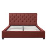 Gestoffeerd bed Grand geweven stof - Stof Frea: Rood - 160 x 200cm