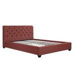 Gestoffeerd bed Grand geweven stof - Stof Frea: Rood - 180 x 200cm