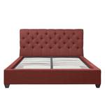 Gestoffeerd bed Grand geweven stof - Stof Frea: Rood - 90 x 200cm