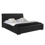 Gestoffeerd bed Isa Comfort kunstleer - Zwart - 180 x 200cm