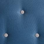 Gestoffeerd bed Kamma geweven stof - Donkerblauw - 140 x 200cm