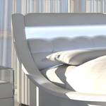 Bed Khan (met LED-verlichting) kunstleer - wit