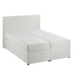 Gestoffeerd bed KiYDOO V inclusief opbergruimte - kunstleer - Wit - 140 x 200cm