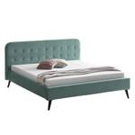 Letto imbottito Klink V Microfibra - Menta / Sabbia - 180 x 200cm - 180 x 200cm