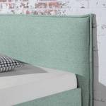 Letto imbottito Kolbäck Grigio menta - 100 x 200cm - Con rete a doghe