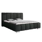 Gestoffeerd bed Lounge kunstleer - Zwart - 140 x 200cm