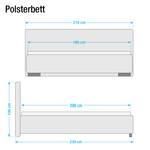 Polsterbett Lounge I Kunstleder Kunstleder - Braun - 180 x 200cm