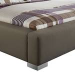 Gestoffeerd bed Luca Taupe - 140 x 200cm - Zonder lattenbodem & matras - Zonder matras