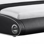 Gestoffeerd bed Luminar zwart kunstleer - Zwart - 180 x 200cm