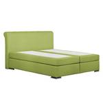 Lit boxspring Lamis Vert clair - 140 x 200cm - D2 souple - Surmatelas en mousse froide