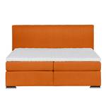 Lit boxspring Lamis Orange - 140 x 200cm - D2 souple - Surmatelas en mousse froide