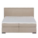 Boxspring Lamis Aardekleurig - 140 x 200cm - H2 zacht - Koudschuimtopper