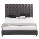 Gestoffeerd bed Lyons geweven stof - Vintage Grijs - 180 x 200cm