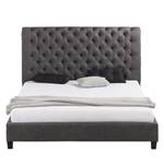 Gestoffeerd bed Lyons geweven stof - Vintage Grijs - 180 x 200cm