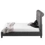 Gestoffeerd bed Lyons geweven stof - Vintage Grijs - 140 x 200cm