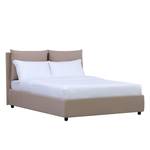 Gestoffeerd bed Noemi (incl. opbergruimte- - Stof Valona: Beige - 140 x 200cm