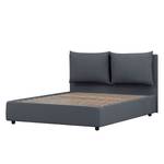 Gestoffeerd bed Noemi (incl. opbergruimte- - Stof Valona: Grijs - 140 x 200cm