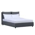 Gestoffeerd bed Noemi (incl. opbergruimte- - Stof Valona: Grijs - 160 x 200cm