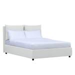 Gestoffeerd bed Noemi (incl. opbergruimte- - Stof Valona: Crèmekleurig - 180 x 200cm