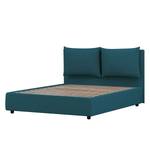 Gestoffeerd bed Noemi (incl. opbergruimte- - Stof Valona: Petrolblauw - 180 x 200cm