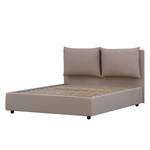 Gestoffeerd bed Noemi (incl. opbergruimte- - Stof Valona: Beige - 90 x 200cm