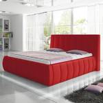 Gestoffeerd bed Optima geweven stof - Rood - 140 x 200cm