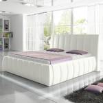 Gestoffeerd bed Optima geweven stof - Wit - 180 x 200cm