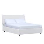 Gestoffeerd bed Paola (incl. opbergruimte- - Stof Valona: Crèmekleurig - 140 x 200cm