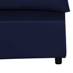 Lit rembourré avec coffre de lit Paola Tissu Valona : Bleu foncé - 140 x 200cm