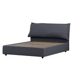 Gestoffeerd bed Paola (incl. opbergruimte- - Stof Valona: Grijs - 140 x 200cm