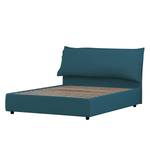 Gestoffeerd bed Paola (incl. opbergruimte- - Stof Valona: Petrolblauw - 140 x 200cm