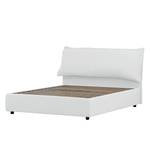 Gestoffeerd bed Paola (incl. opbergruimte- - Stof Valona: Crèmekleurig - 90 x 200cm