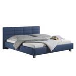 Gestoffeerd bed Parsberg Jeansblauw - 200 x 200cm