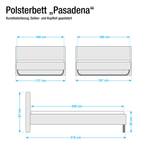 Polsterbett Pasadena Kunstleder Kunstleder - Weiß - 160 x 200cm