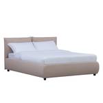 Gestoffeerd bed Ponte (incl. opbergruimte- - Stof Valona: Beige - 140 x 200cm