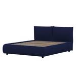 Gestoffeerd bed Ponte (incl. opbergruimte- - Stof Valona: Donkerblauw - 160 x 200cm