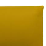 Lit rembourré avec coffre de lit Ponte Tissu Valona : Jaune moutarde - 160 x 200cm