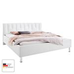 Gestoffeerd bed Rapido kunstleer - Wit - 160 x 200cm