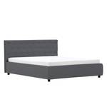 Gestoffeerd bed Sala Stof Pamea: Antraciet - 140 x 200cm