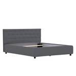 Gestoffeerd bed Sala Stof Pamea: Antraciet - 140 x 200cm