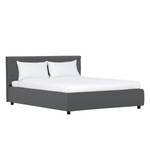 Gestoffeerd bed Sala Stof Pamea: Antraciet - 90 x 200cm