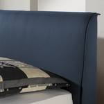 Gestoffeerd bed Sigtuna structuurstof - Donkerblauw - 100 x 200cm