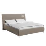 Gestoffeerd bed Soft Line - geweven stof Stof TIM: 2 milkchocolate - 140 x 200cm